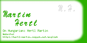 martin hertl business card